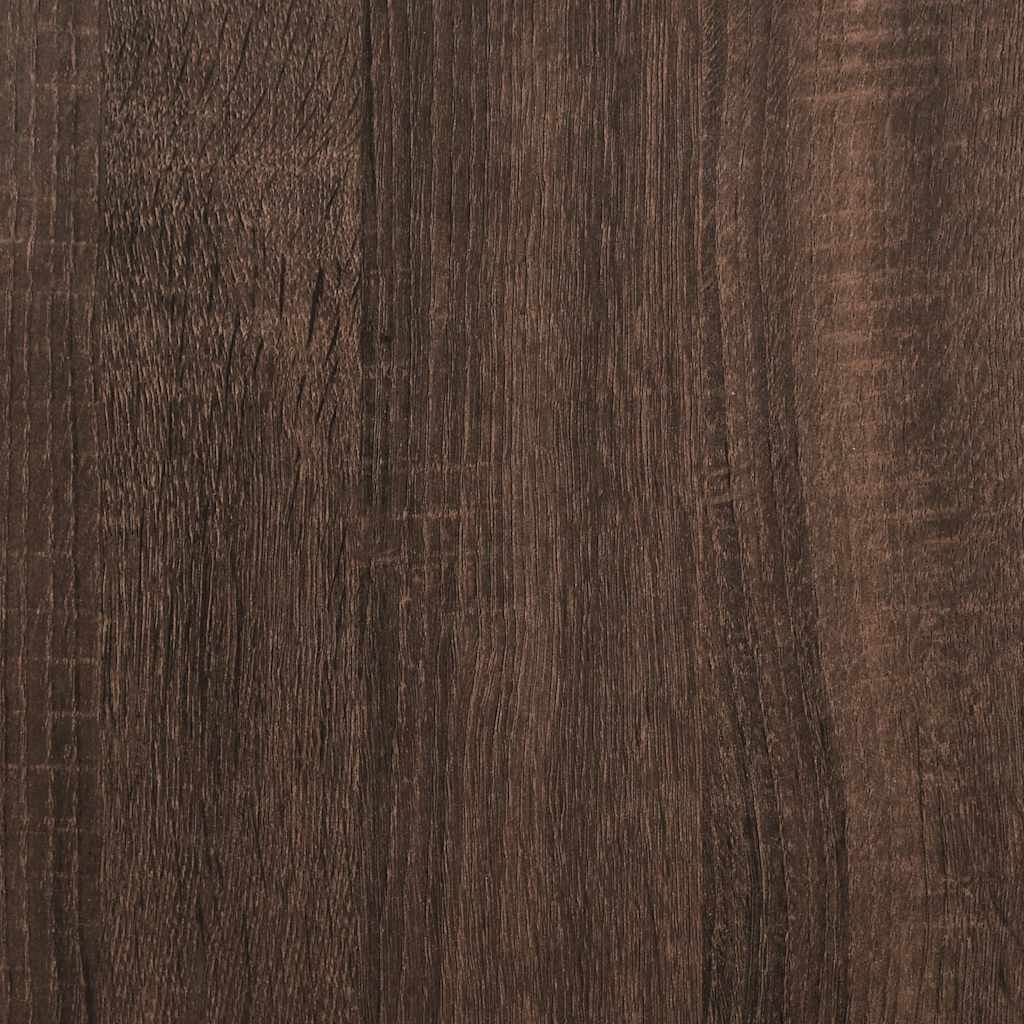 vidaXL Tv-meubel 60x31x39,5 cm bewerkt hout en metaal zwart