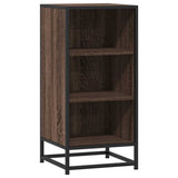 vidaXL Dressoir 35,5x35x76 cm bewerkt hout en metaal zwart