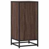 vidaXL Dressoir 35,5x35x76 cm bewerkt hout en metaal zwart