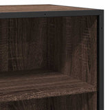 vidaXL Dressoir 35,5x35x76 cm bewerkt hout en metaal zwart