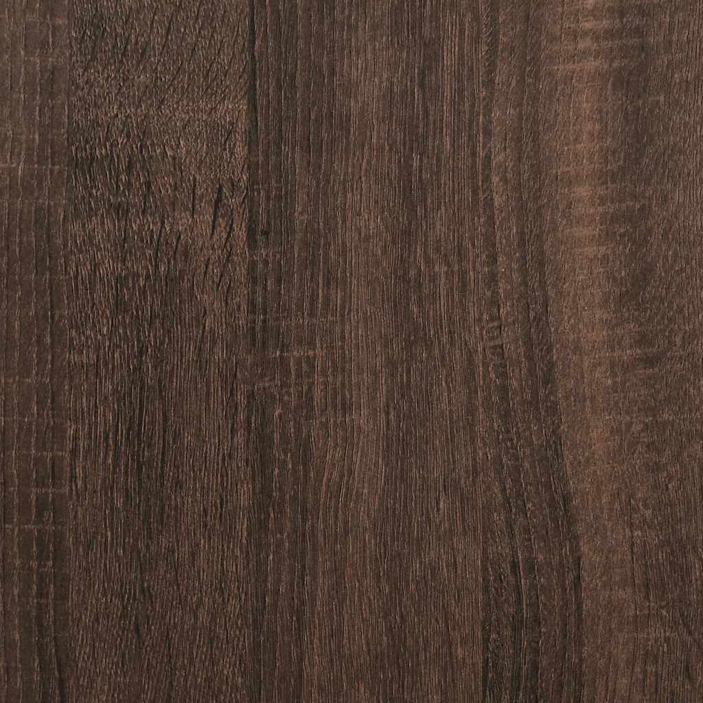 vidaXL Dressoir 35,5x35x76 cm bewerkt hout en metaal zwart