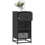 vidaXL Sideboard 35.5x35x76 cm engineered wood and metal black