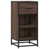 vidaXL Sideboard 35.5x35x76 cm engineered wood and metal black