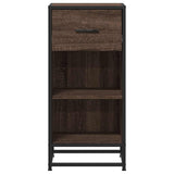 vidaXL Sideboard 35.5x35x76 cm engineered wood and metal black