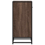 vidaXL Sideboard 35.5x35x76 cm engineered wood and metal black