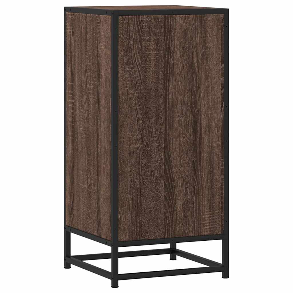vidaXL Sideboard 35.5x35x76 cm engineered wood and metal black