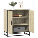 vidaXL Sideboard 68x35x76 cm engineered wood and metal Sonoma oak colour