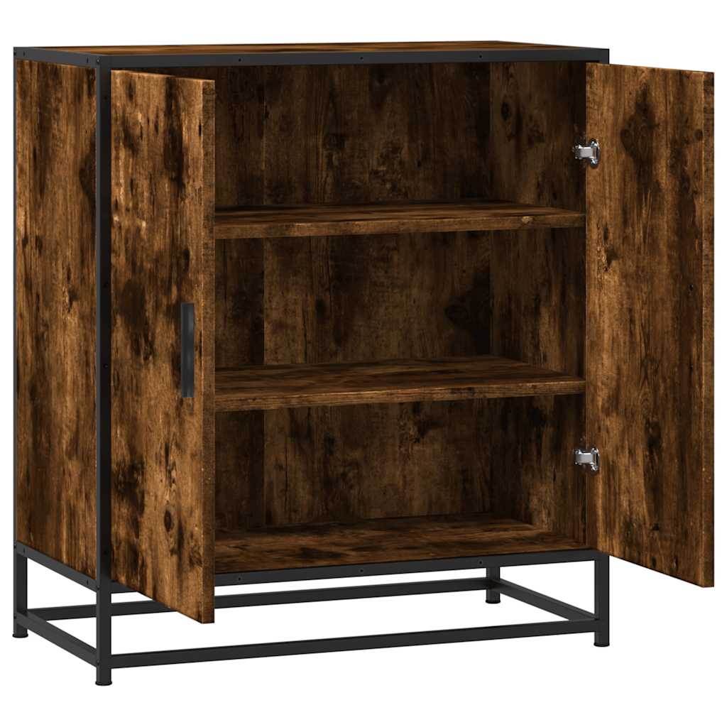 vidaXL Sideboard 68x35x76 cm engineered wood and metal Sonoma oak colour