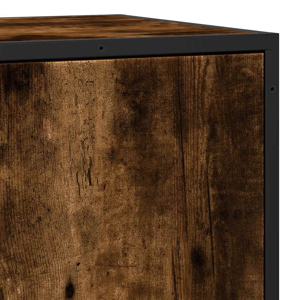vidaXL Sideboard 68x35x76 cm engineered wood and metal Sonoma oak colour