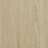 vidaXL Dressoir 68x35x76 cm bewerkt hout en metaal zwart