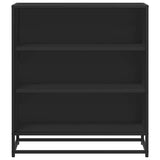 vidaXL Dressoir 68x35x76 cm bewerkt hout en metaal zwart