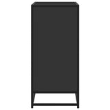 vidaXL Dressoir 68x35x76 cm bewerkt hout en metaal zwart