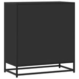 vidaXL Dressoir 68x35x76 cm bewerkt hout en metaal zwart