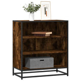 vidaXL Dressoir 68x35x76 cm bewerkt hout en metaal zwart