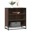 vidaXL Dressoir 68x35x76 cm bewerkt hout en metaal zwart