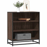 vidaXL Dressoir 68x35x76 cm bewerkt hout en metaal zwart