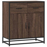 vidaXL Dressoir 68x35x76 cm bewerkt hout bruin eikenkleur