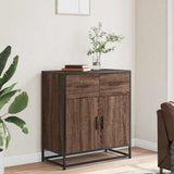 vidaXL Dressoir 68x35x76 cm bewerkt hout bruin eikenkleur