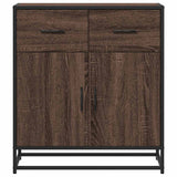 vidaXL Dressoir 68x35x76 cm bewerkt hout bruin eikenkleur