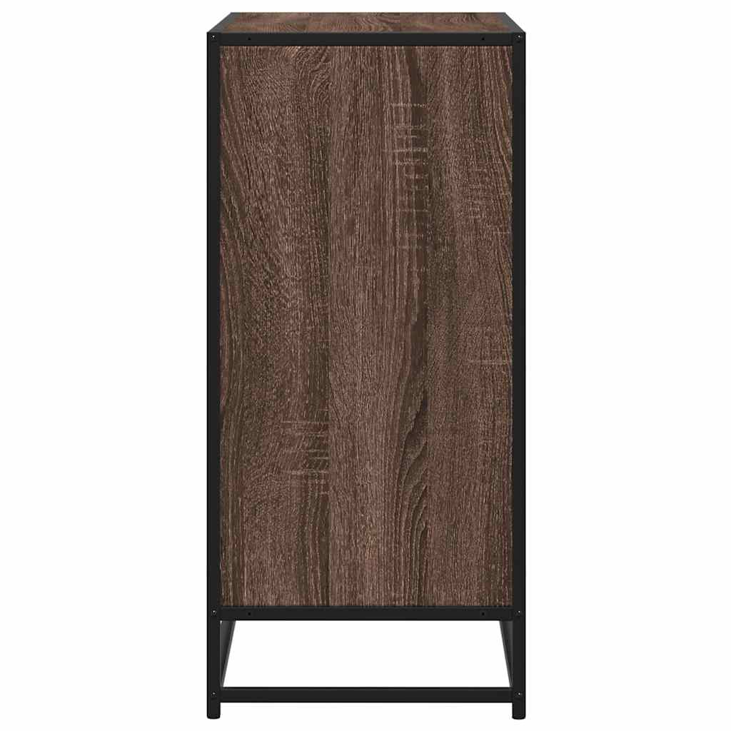 vidaXL Dressoir 68x35x76 cm bewerkt hout bruin eikenkleur