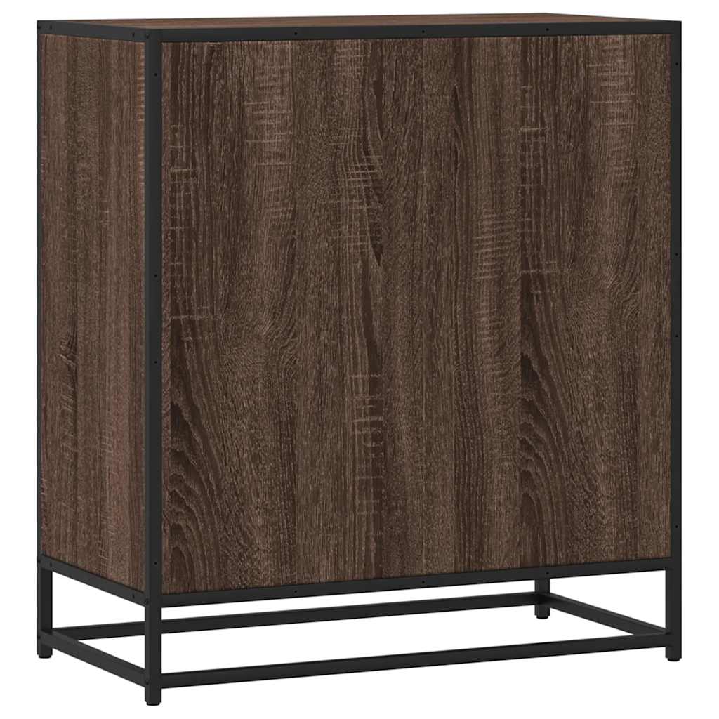 vidaXL Dressoir 68x35x76 cm bewerkt hout bruin eikenkleur