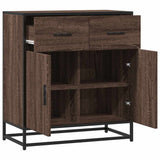 vidaXL Dressoir 68x35x76 cm bewerkt hout bruin eikenkleur