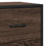vidaXL Dressoir 68x35x76 cm bewerkt hout bruin eikenkleur