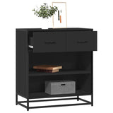 vidaXL Sideboard 68x35x76 cm engineered wood black