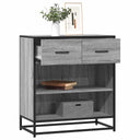 vidaXL Sideboard 68x35x76 cm engineered wood black