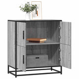 vidaXL Dressoir 68x35x76 cm bewerkt hout zwart