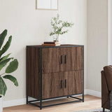 vidaXL Dressoir 68x35x76 cm bewerkt hout zwart