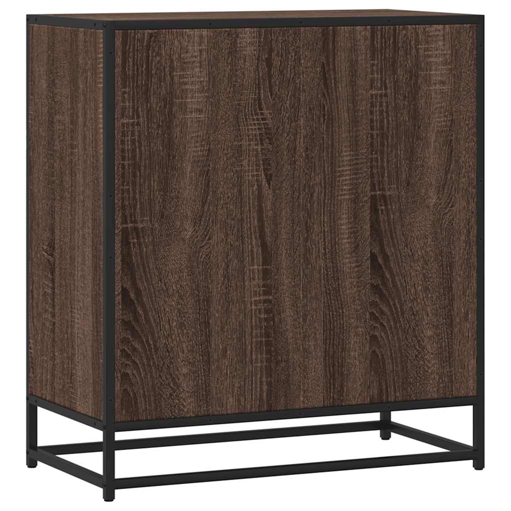 vidaXL Dressoir 68x35x76 cm bewerkt hout zwart
