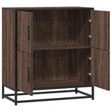vidaXL Dressoir 68x35x76 cm bewerkt hout zwart