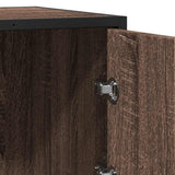 vidaXL Dressoir 68x35x76 cm bewerkt hout zwart