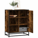 vidaXL Dressoir 62x35x76 cm bewerkt hout zwart