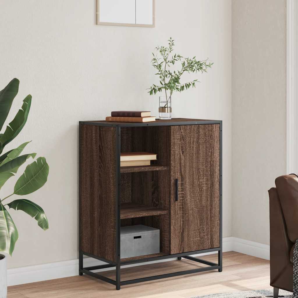 vidaXL Dressoir 62x35x76 cm bewerkt hout zwart