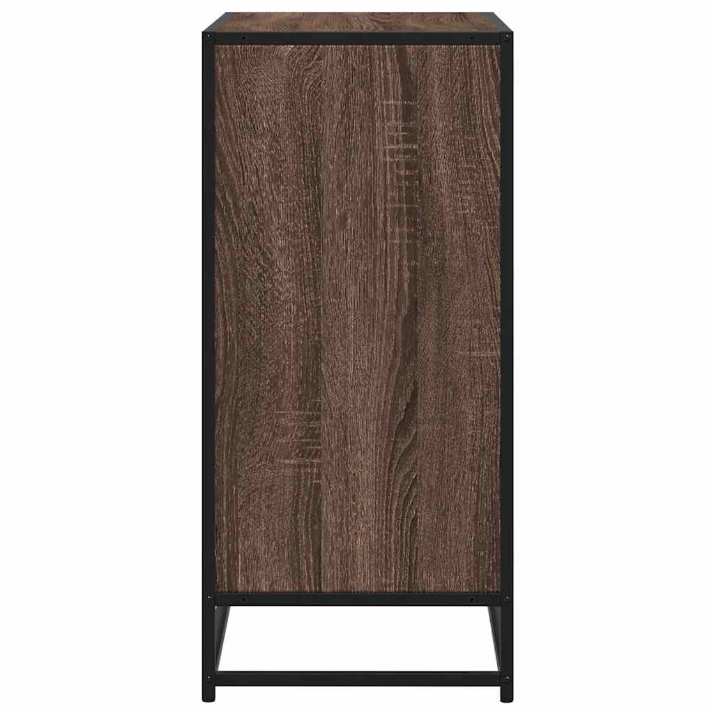 vidaXL Dressoir 62x35x76 cm bewerkt hout zwart