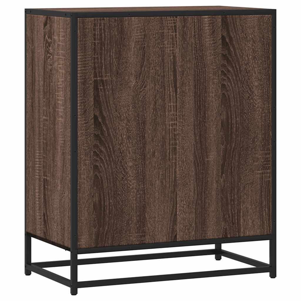 vidaXL Dressoir 62x35x76 cm bewerkt hout zwart