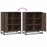 vidaXL Dressoir 62x35x76 cm bewerkt hout zwart