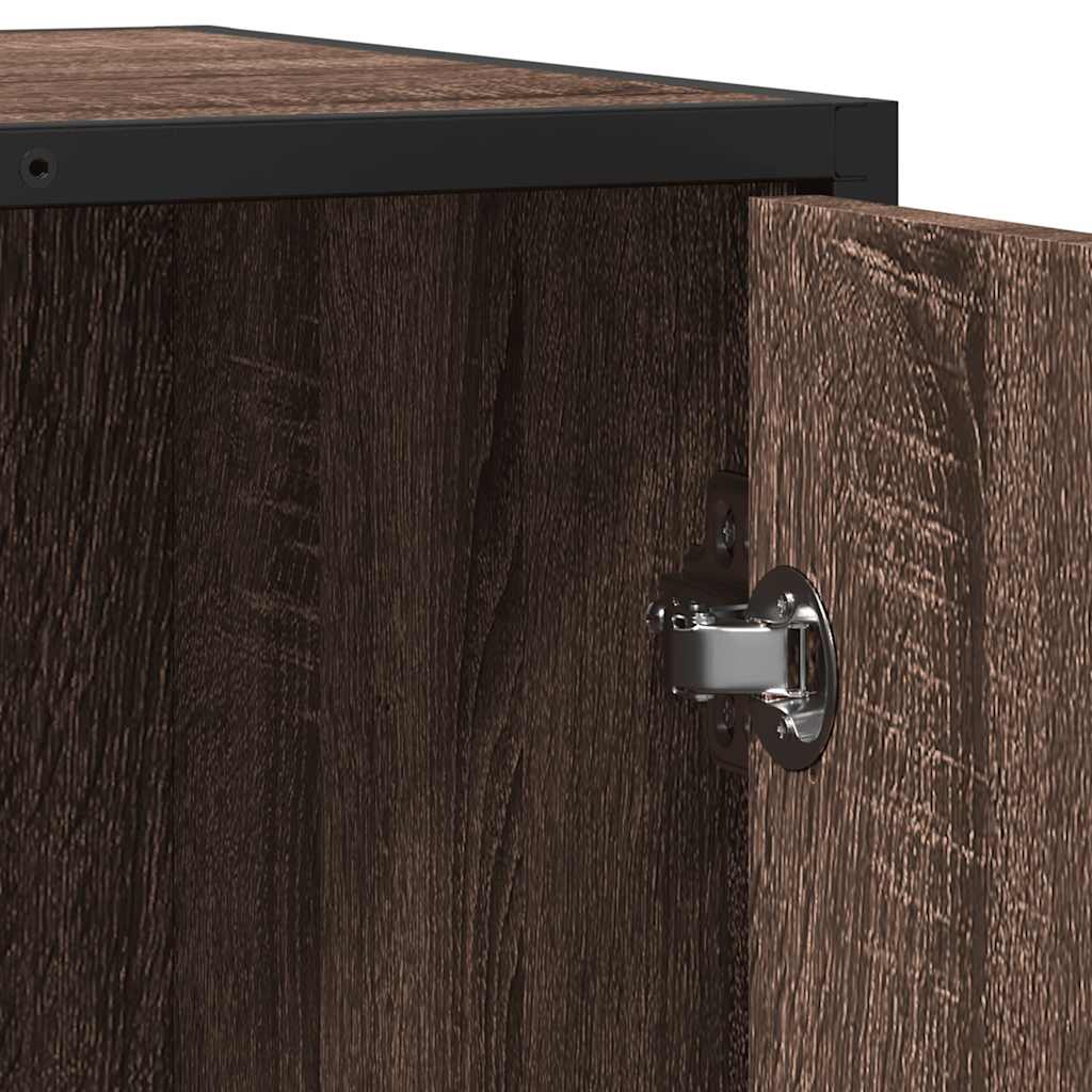 vidaXL Dressoir 62x35x76 cm bewerkt hout zwart