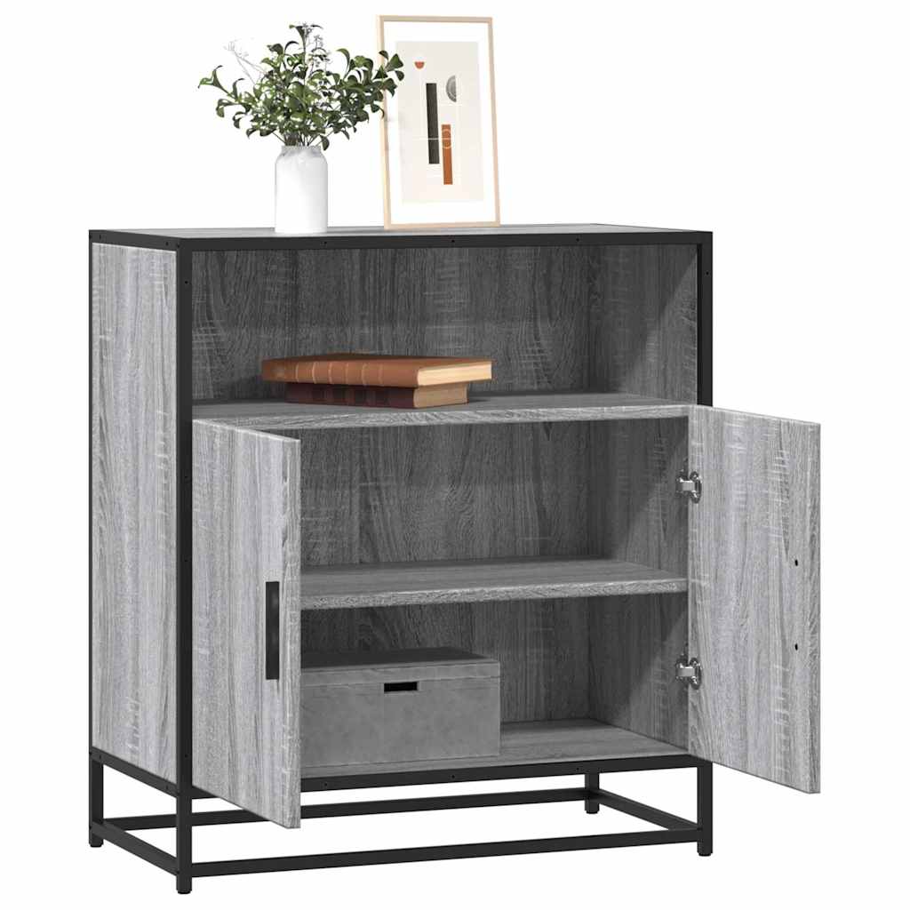 vidaXL Dressoir 68x35x76 cm bewerkt hout sonoma eikenkleurig