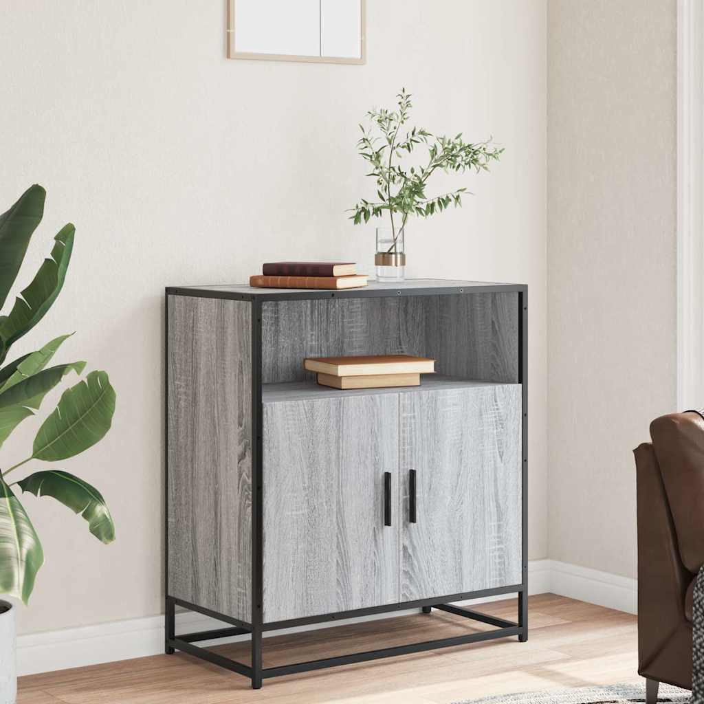 vidaXL Dressoir 68x35x76 cm bewerkt hout sonoma eikenkleurig