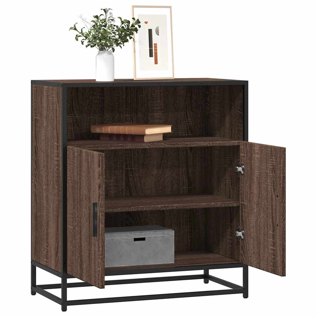 vidaXL Dressoir 68x35x76 cm bewerkt hout sonoma eikenkleurig
