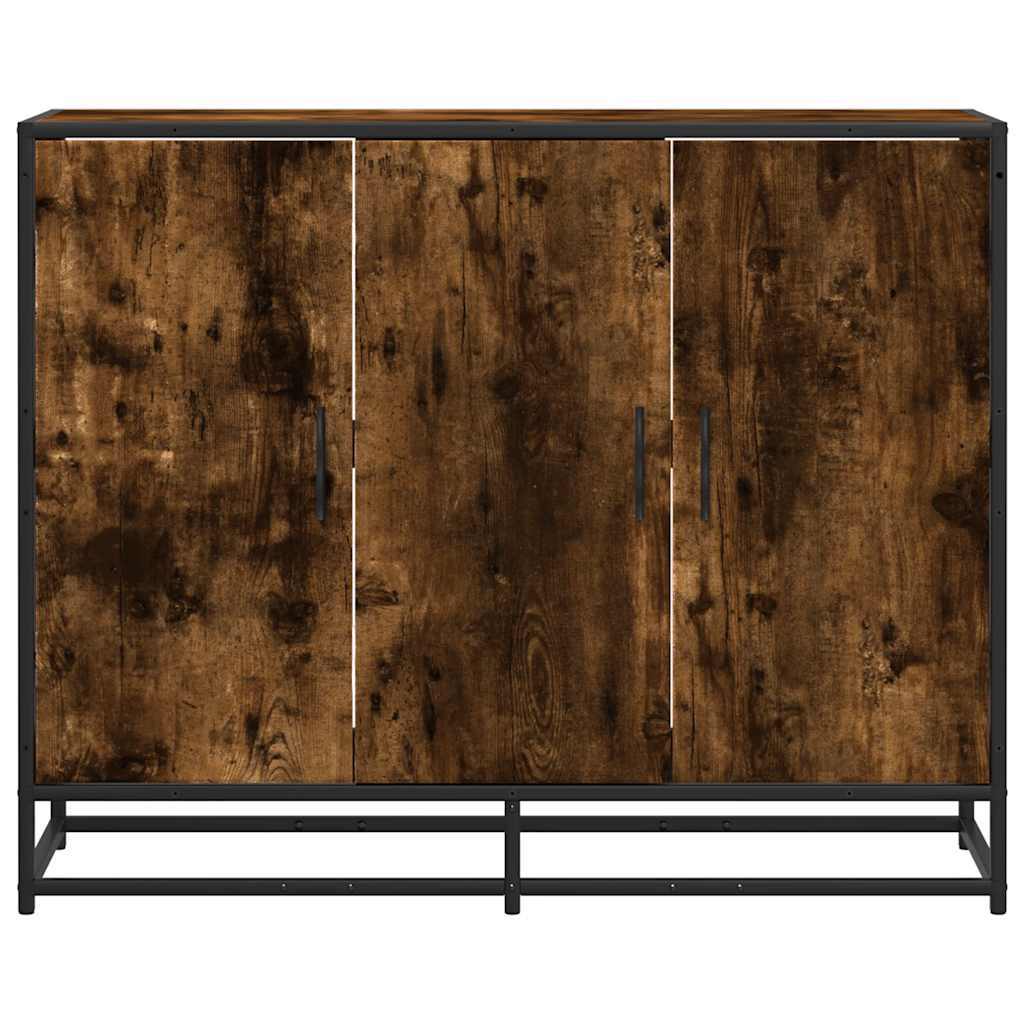 vidaXL Dressoir 94x35x76 cm bewerkt hout zwart