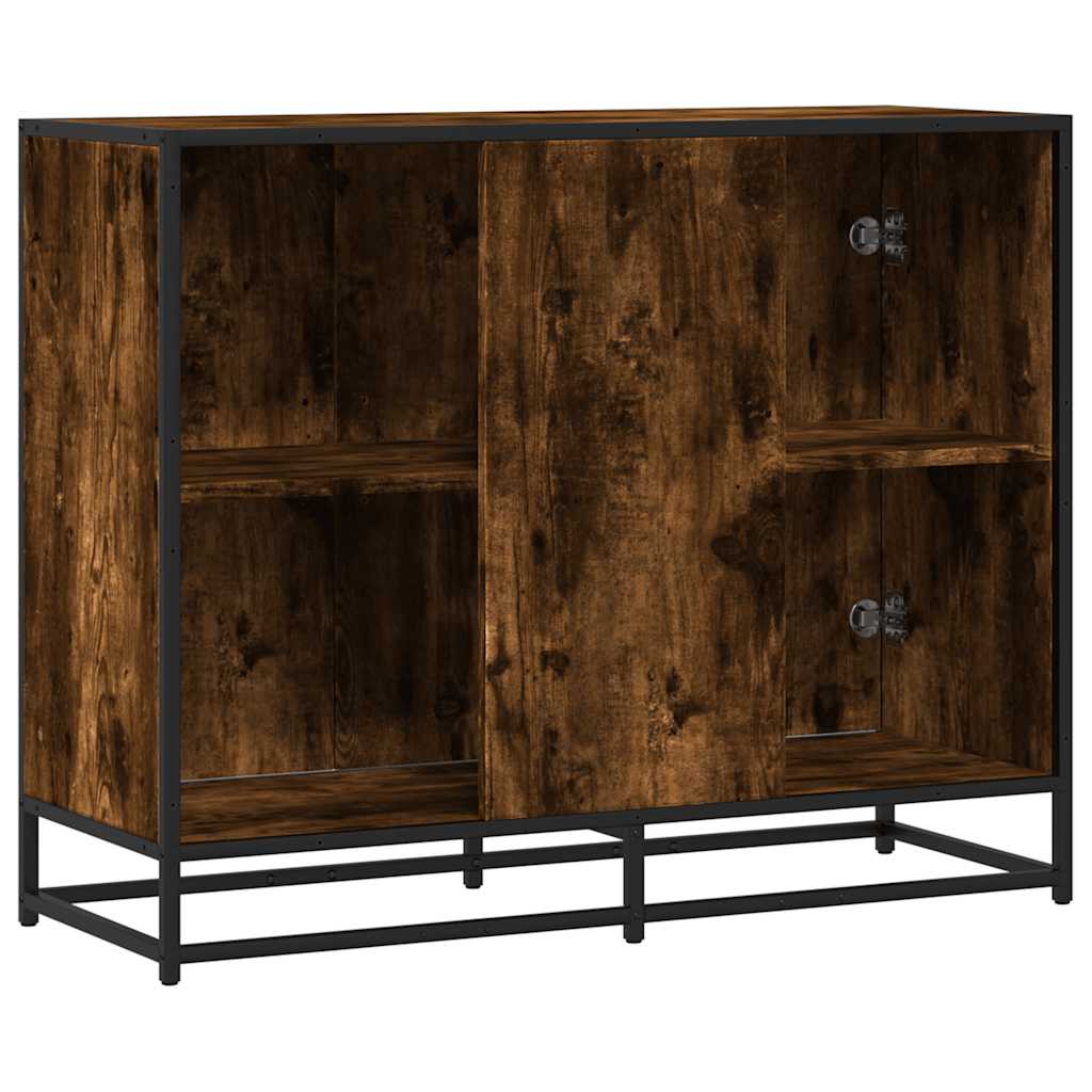 vidaXL Dressoir 94x35x76 cm bewerkt hout zwart