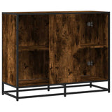 vidaXL Dressoir 94x35x76 cm bewerkt hout zwart