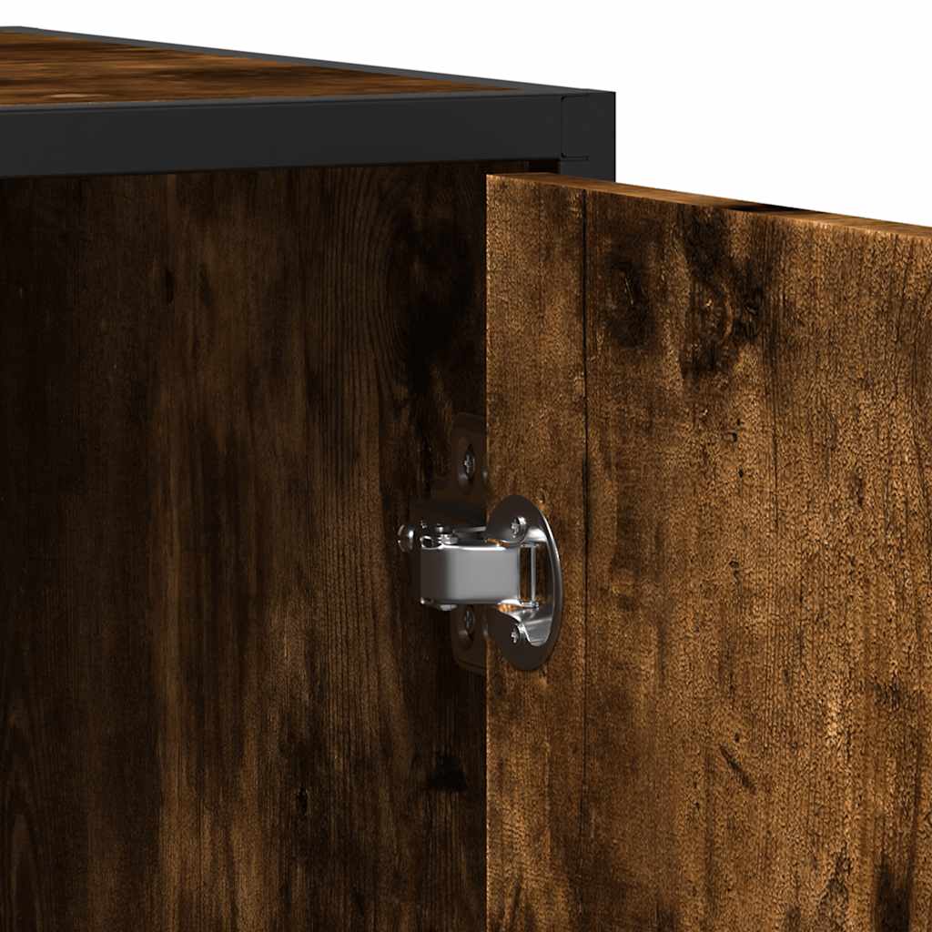 vidaXL Dressoir 94x35x76 cm bewerkt hout zwart