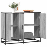 vidaXL Dressoir 94x35x76 cm bewerkt hout zwart