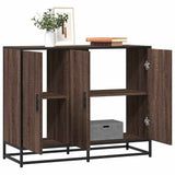 vidaXL Dressoir 94x35x76 cm bewerkt hout zwart