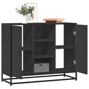 vidaXL Sideboard 92x35x76 cm engineered wood black